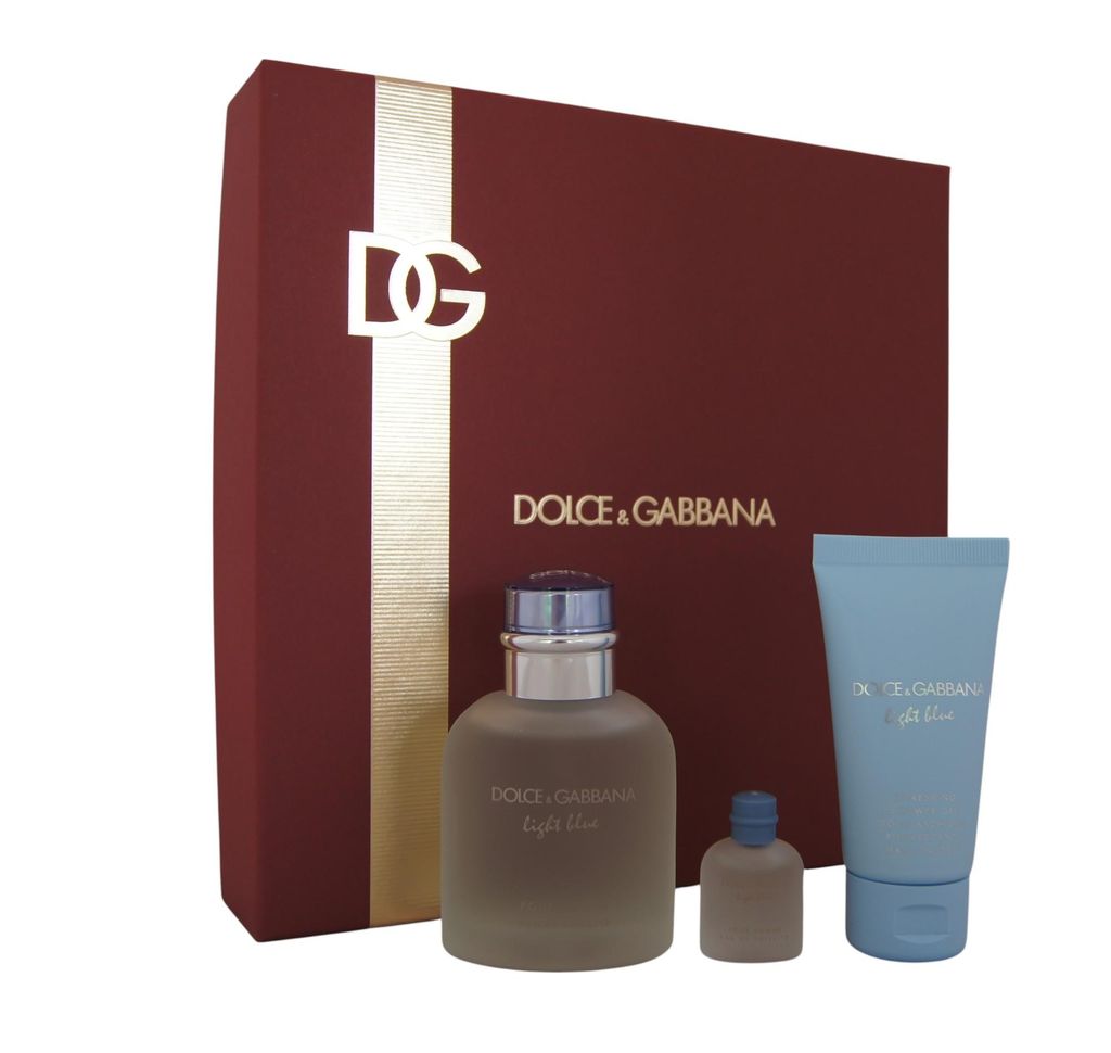 Dolce & Gabbana light blue Pour Homme Eau de Toilette 75ml + 4,5ml & Shower Gel