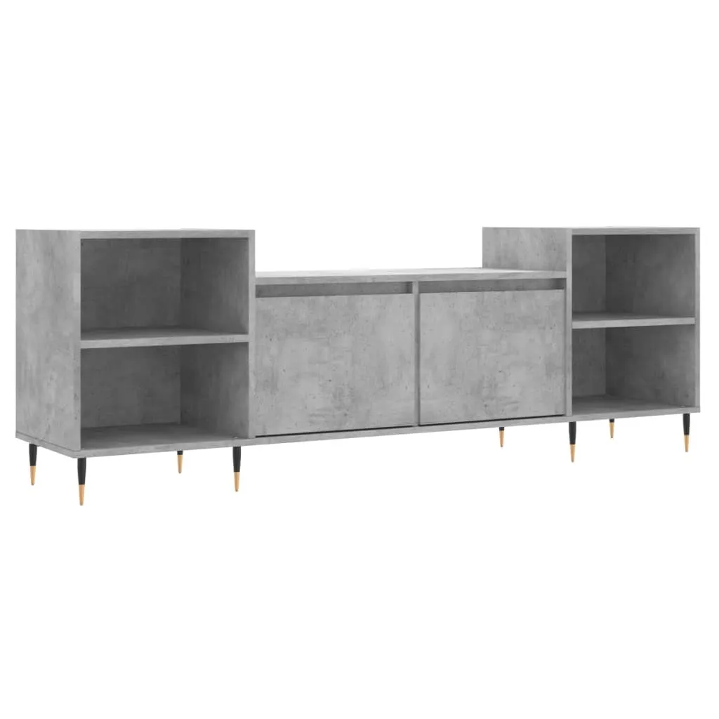 Mobile TV Grigio Cemento 160x35x55 cm - Design Industrial per Soggiorno