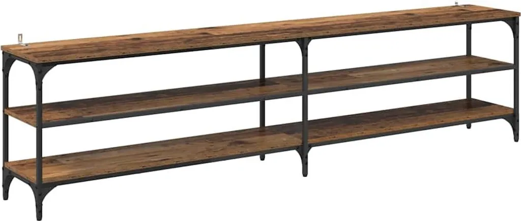 Porta TV Industrial vidaXL 200cm Legno e Ferro | Mobile Soggiorno