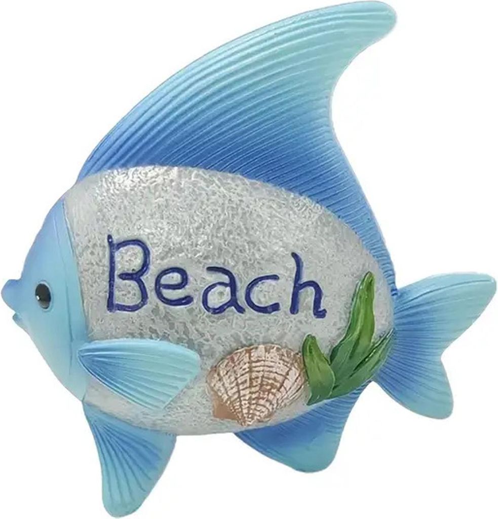 Fisch-Ornament, Küsten-Themenzimmer, Strandhaus, nautische Sammlung, Display-Regalform, Harz-Fisch-Statue