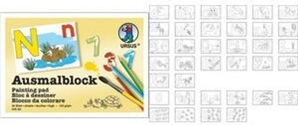 Ausmalblock A6 36 Blatt sortierte Motive