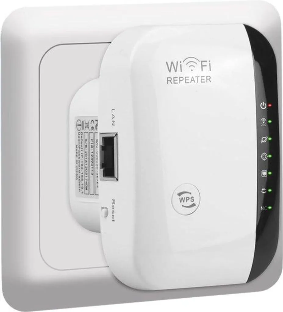 Répéteur Wi-Fi longue portée N300 Mbps et amplificateur de signal blanc