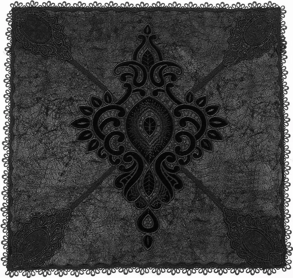 Punk Rave Royale Coal Pillow Cover - Estetica Gothic Grunge 48x48