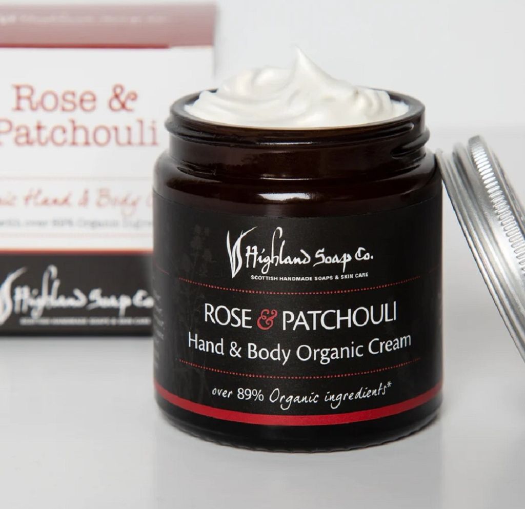 The Highland Soap Company Hand- & Körpercreme Rose & Patchouli 120ml