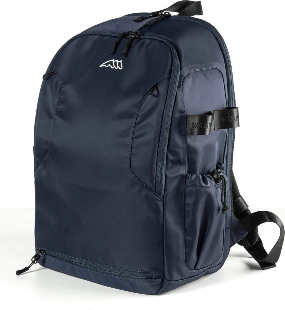 Equiline Egard sac à dos bleu résistant et confortable pour les écuries