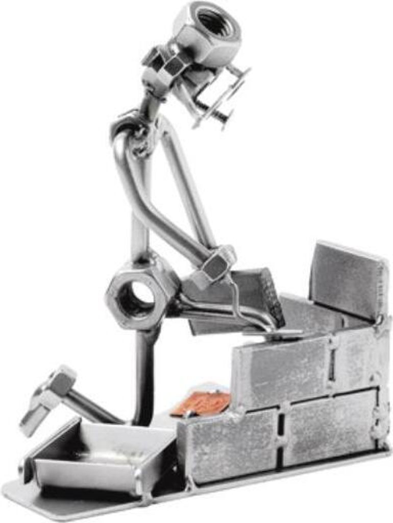 Metallfigur Maurer – Handgefertigtes Schraubenmännchen Unikat