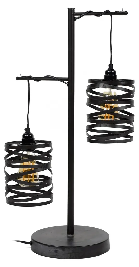 Luminaire de bureau design FURNLUX Spindel coloris noir mat de 37 cm