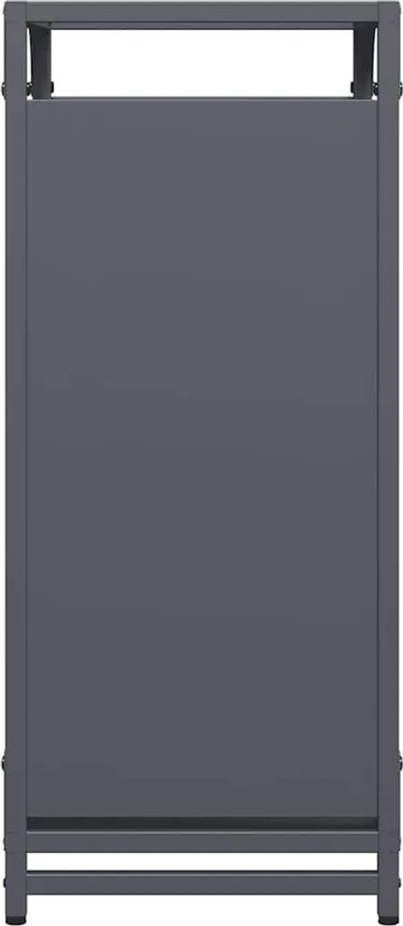 Range-bûches intérieur anthracite 44x28x65 cm robuste en acier pur - 6