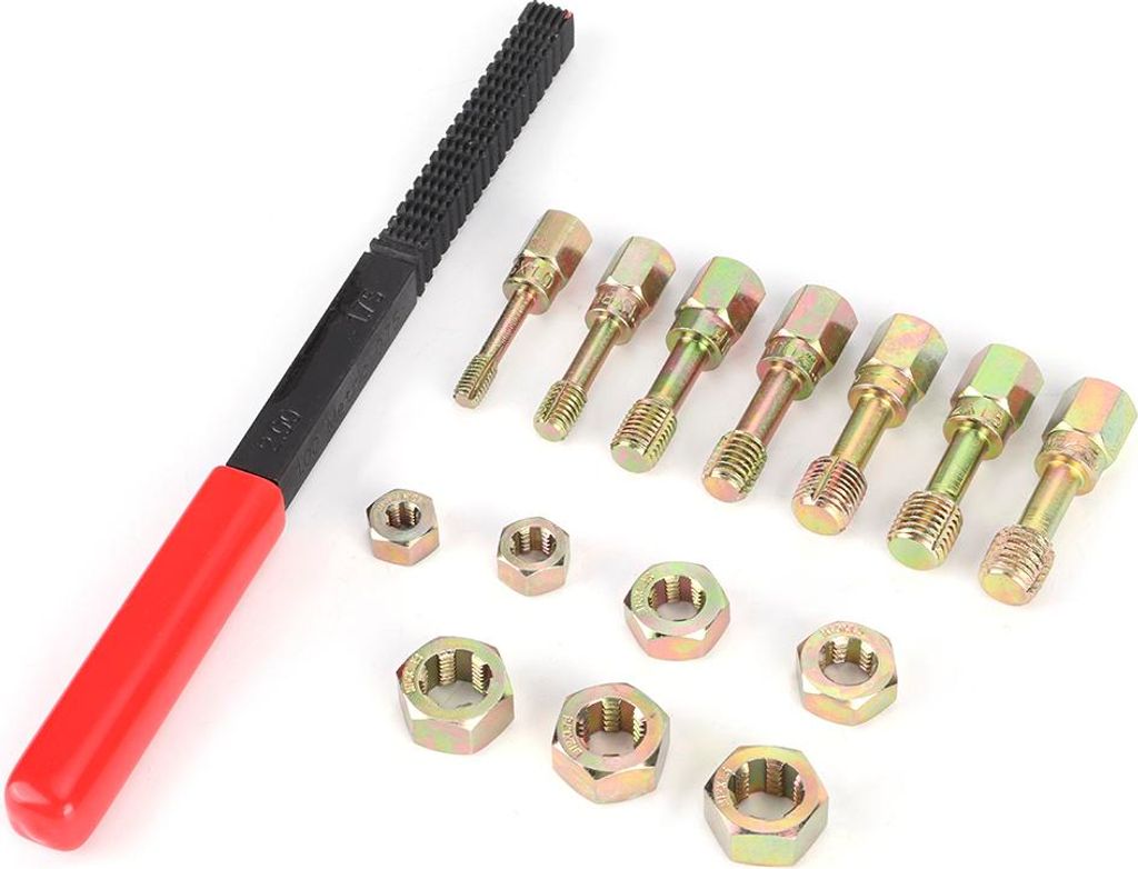 15 teile/satz Gewinde Restaurator Reparatur Kit Universal Auto 7 Metrische Rethread Gewindebohrer Werkzeug