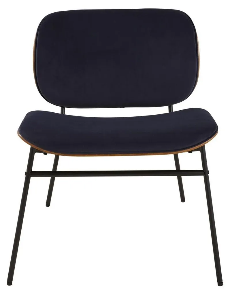 Fauteuil velours bleu SERGE - Finis les salons ternes et inconfortables