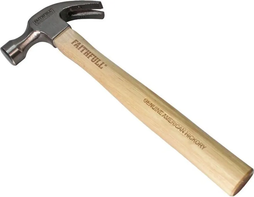 Marteau à Griffes 567g pour Travaux de Menuiserie et Charpente Hickory