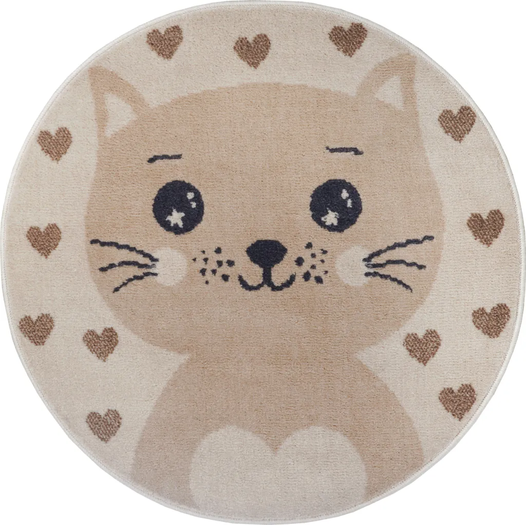 Aménager un coin jeu avec le tapis rond Adventures 140 cm Cream Beige