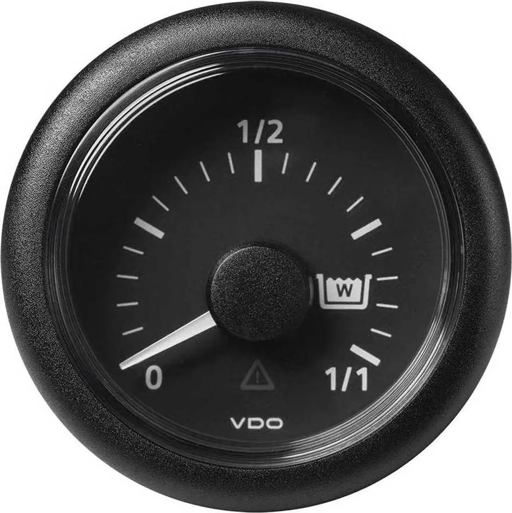 VDO Ligne 0-1 Indicateur de Niveau d'Eau 4-20mA Argent 52mm Précis