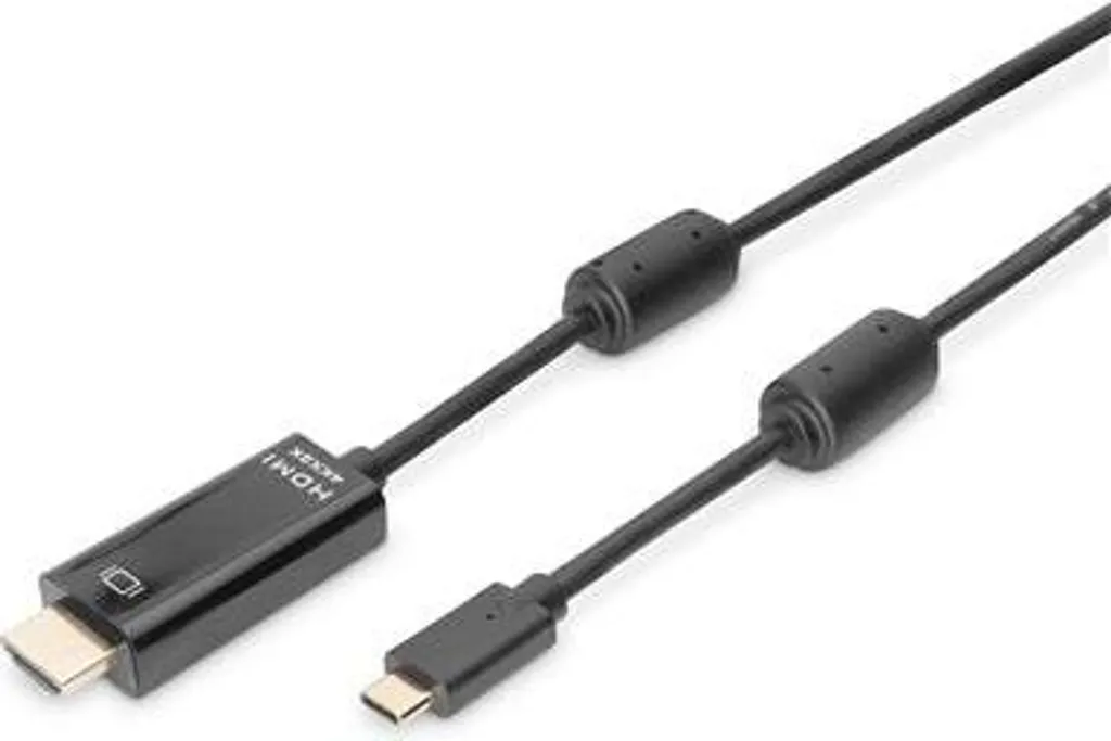 DIGITUS Câble Adaptateur USB C vers HDMI 2.0 4K 60Hz 2m Noir - DA-70821