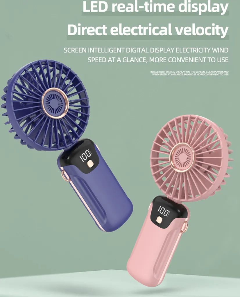Ventilatore Portatile per Bambini e Adulti - Silenzioso con Display LED