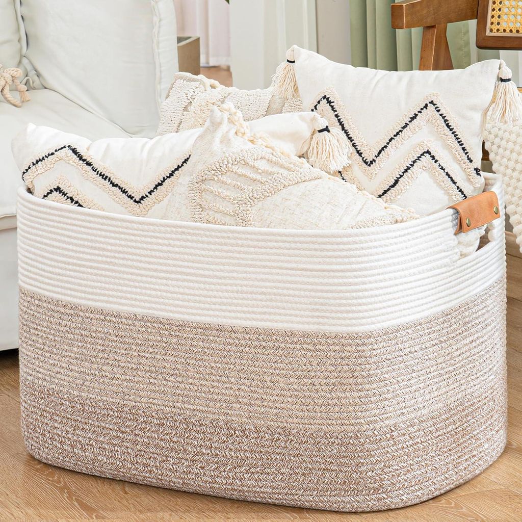 Wäschekorb, Korb Aufbewahrung, 72L Faltbarer Wäschekorb, Aufbewahrungskorb für Baby Spielzeug, Square Laundry Baskets, Korb Aufbewahrung für De...