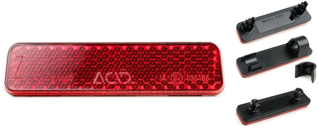 Réflecteur Arrière de Vélo Transparent Acid IC 3.0 Montage Facile