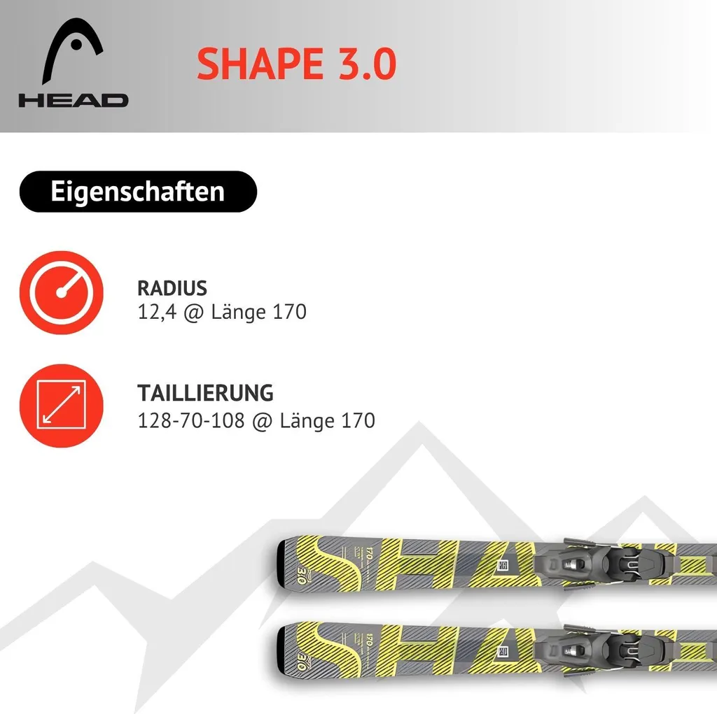 Ski Carving Head Shape 3.0 Allride Rocker et Fixations PR10 GW Gripwalk - 4