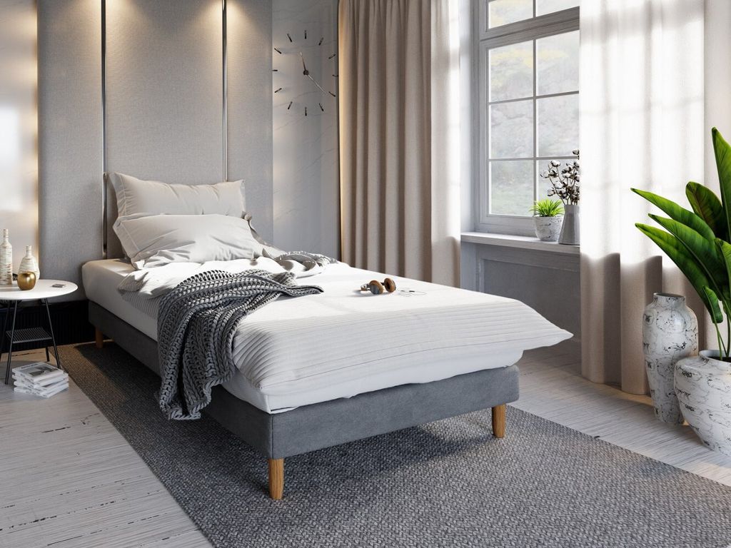 Bett für Teenager 80x200 HENRYK – grau