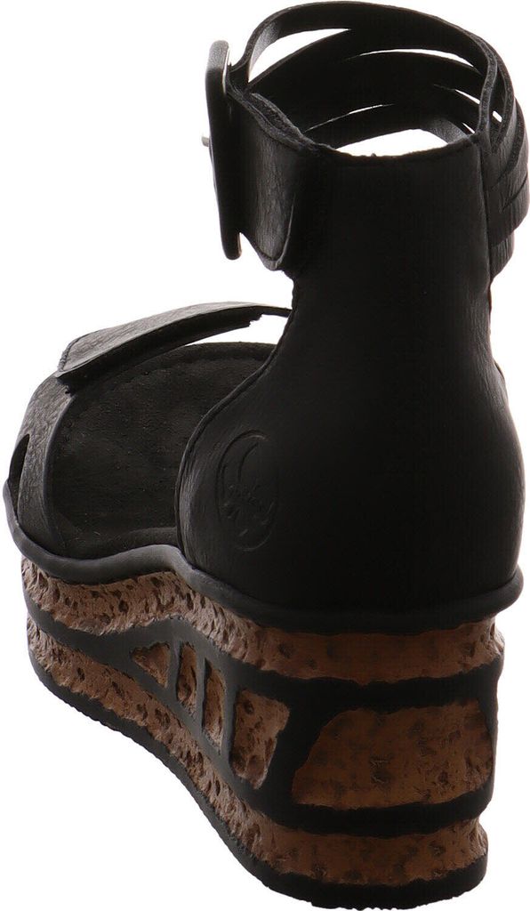 Rieker Damen Keilsandalette schwarz Produktbild 59