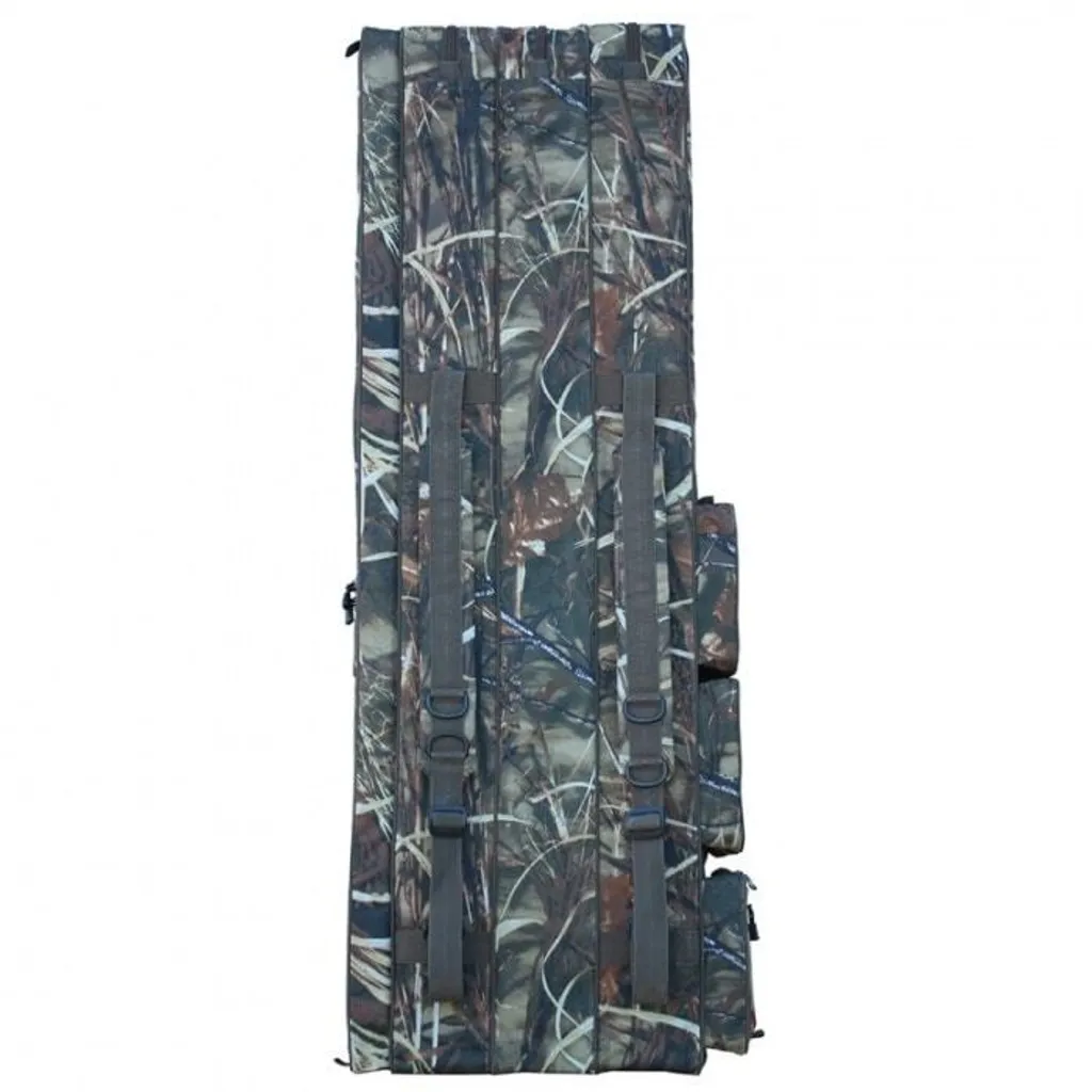 Fourreau de pêche Camo 110cm Suretti à 3 compartiments zippés rigides