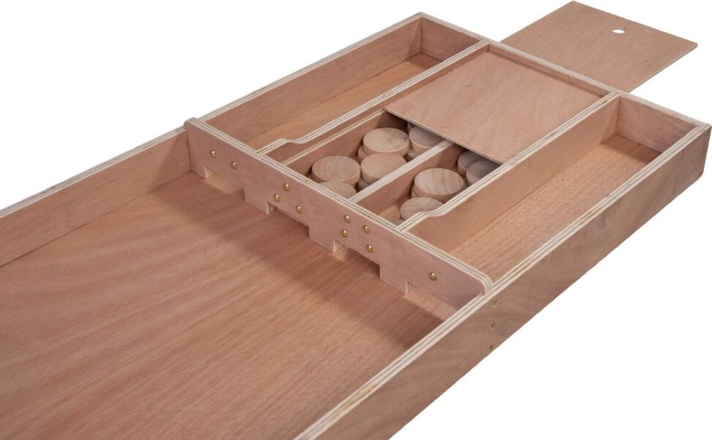 shuffleboard aus Holz 200 x 41 x 7,5 cm Holz 30 Scheiben Produktbild 10