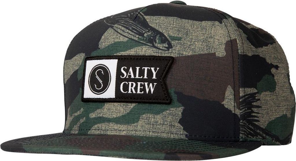 Salty Crew Alpha Tech 5 Panel Kappe Grün Mann Grün One Size