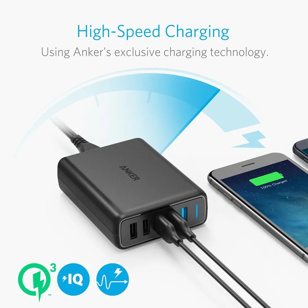 Chargeur 5 Ports USB Anker PowerPort 5 Finit le Manque de Prises Noir - 4