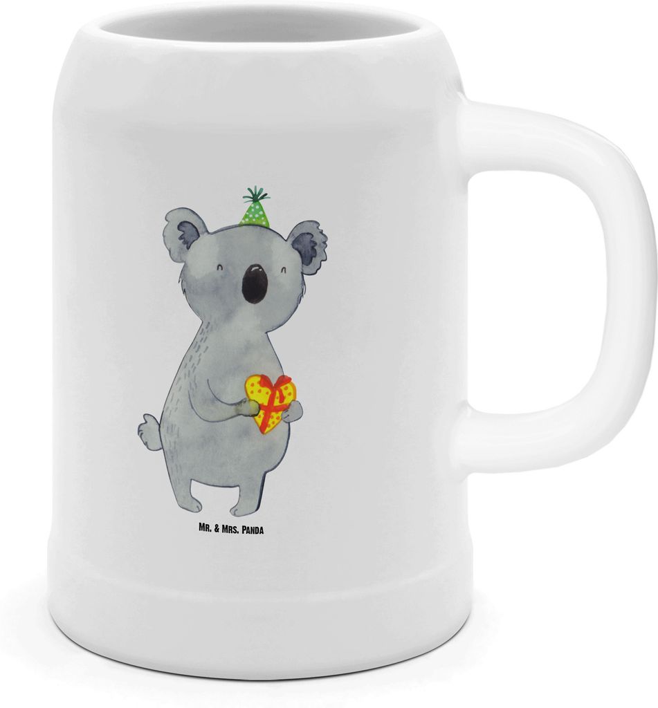 Mr. & Mrs. Panda Krug Koala Geschenk - Weiß - Tonkrug, Party, Bierbecher, Geburtstag, Steinkrug, Keramikkrug, Seidel