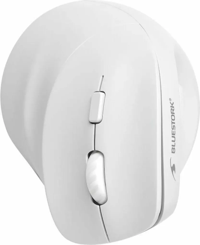 Mouse Wireless Bluestork Demi-Sphere Bianco | Design Ergonomico e Silent
