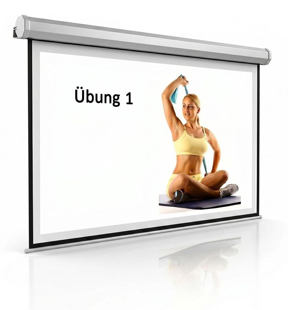 Motore Leinwand Beamer Inkl Ffb Heimkino Beamerleinwand Immagine del prodotto 