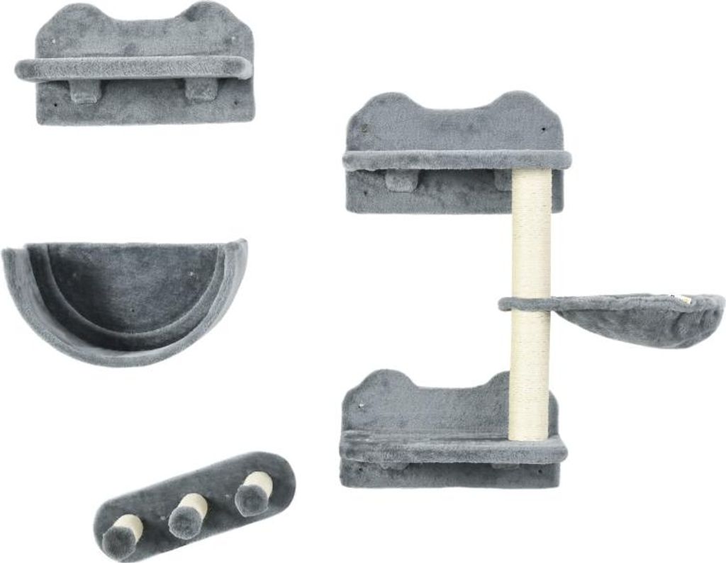 Parete da arrampicata per gatti, 4 pezzi: tiragraffi con Immagine del prodotto 