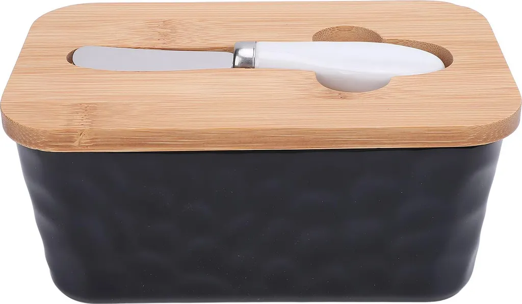 Beurrier en céramique de grande capacité 600ml avec coupe-beurre net