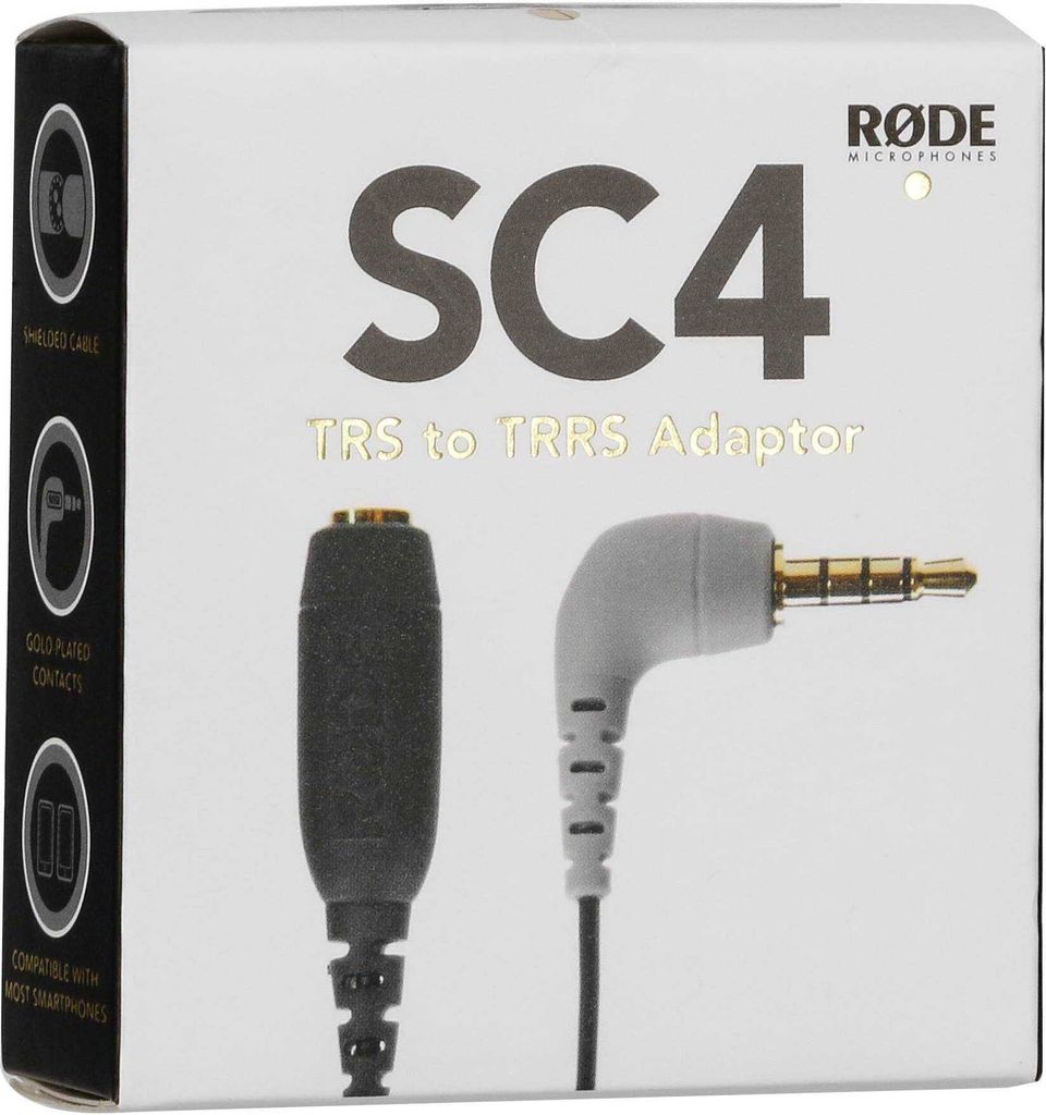 Rode SC4 Adapter 3,5mm TRS zu TRRS für smartLav Produktbild 
