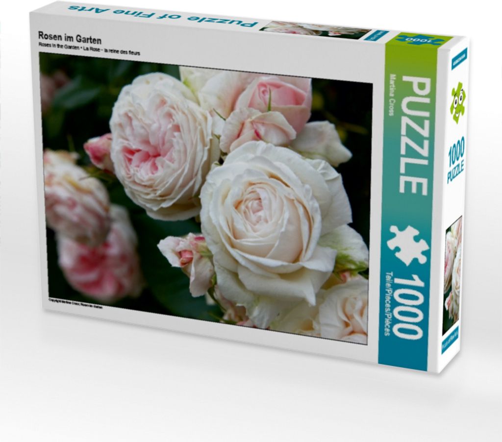 Calvendo Rosen im Garten 1000 Teile Puzzle quer 640x480mm, Cross Martina; 7321773