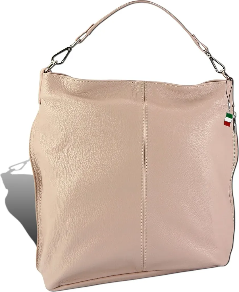 Sac shopping rose cuir Florence : idéal pour le travail et les cours