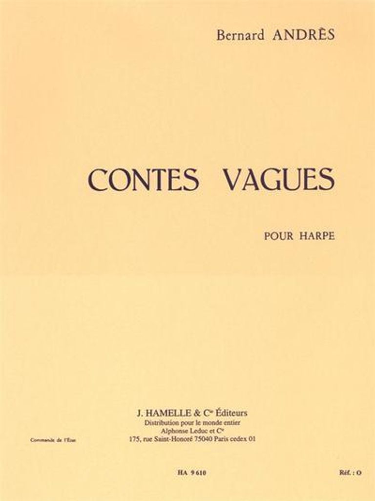 Contes vagues pour harpe