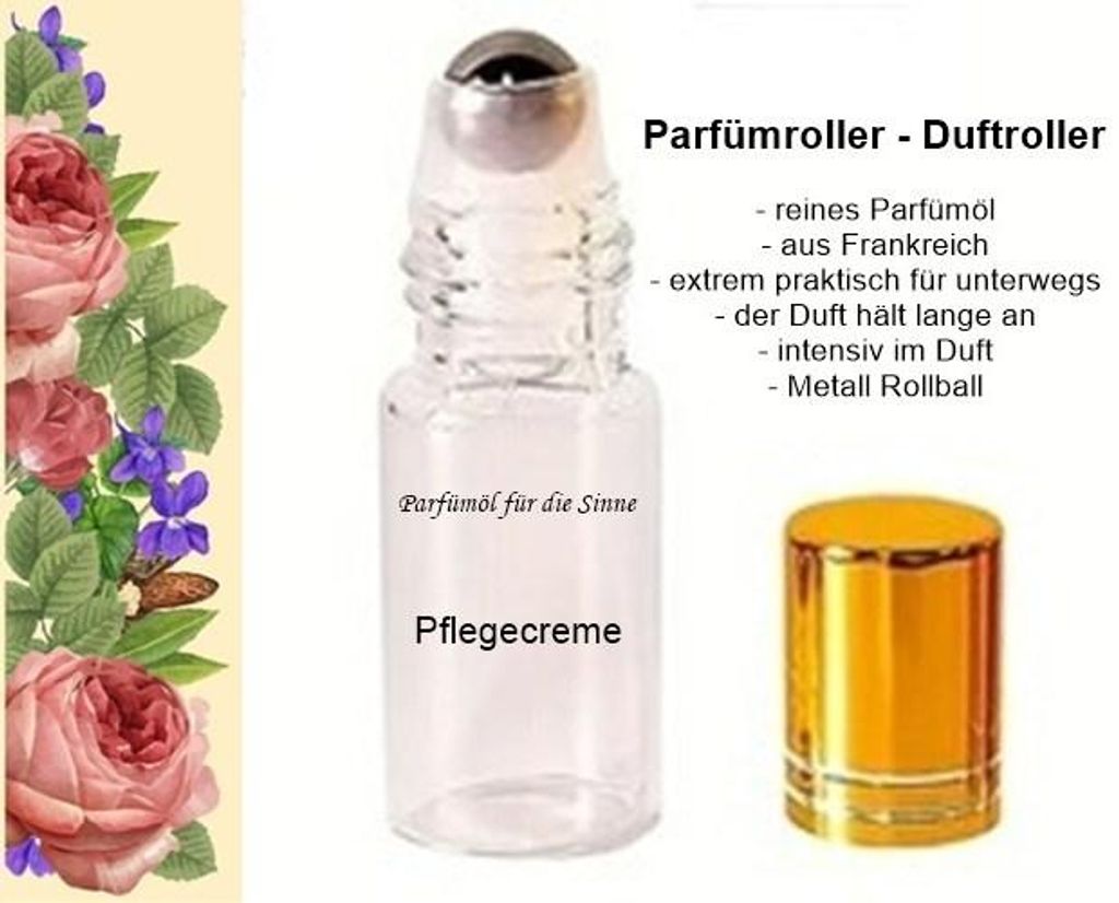 GKA Parfüm Duftroller Parfümroller Pflegecreme Roll-On für unterwegs Parfümöl aus Frankreich sehr intensiv