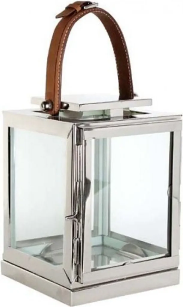 Lanterne Décorative Nickel pour une Ambiance Cosy et Chic 23cm