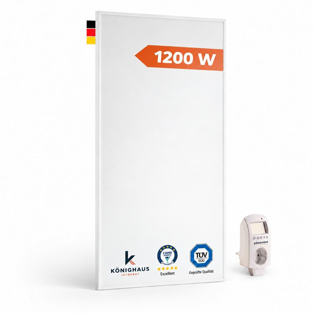 Infraroodverwarming P1200 met thermostaat Productafbeelding  AI-gegenereerde afbeelding