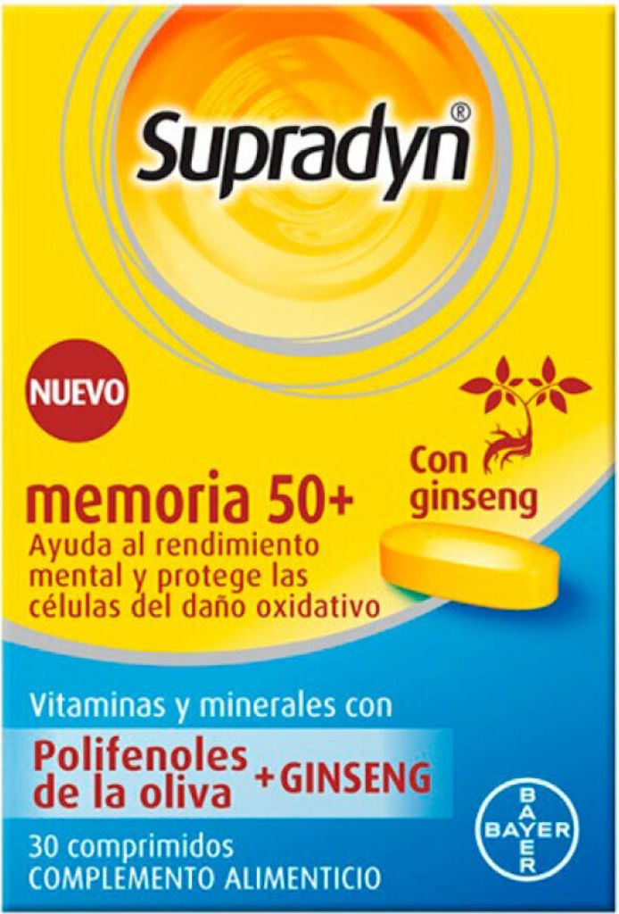 Supradyn Memory 50+ 30 Tablets Produktbild 