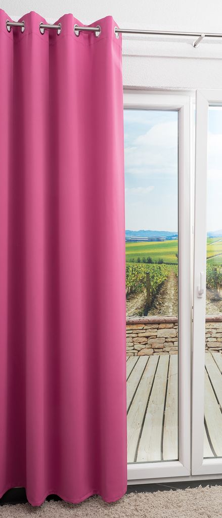Lysel - Ösenschal Abelina #1W in den Maßen (B x H): 140cm x 245cm in Magenta/Rosa