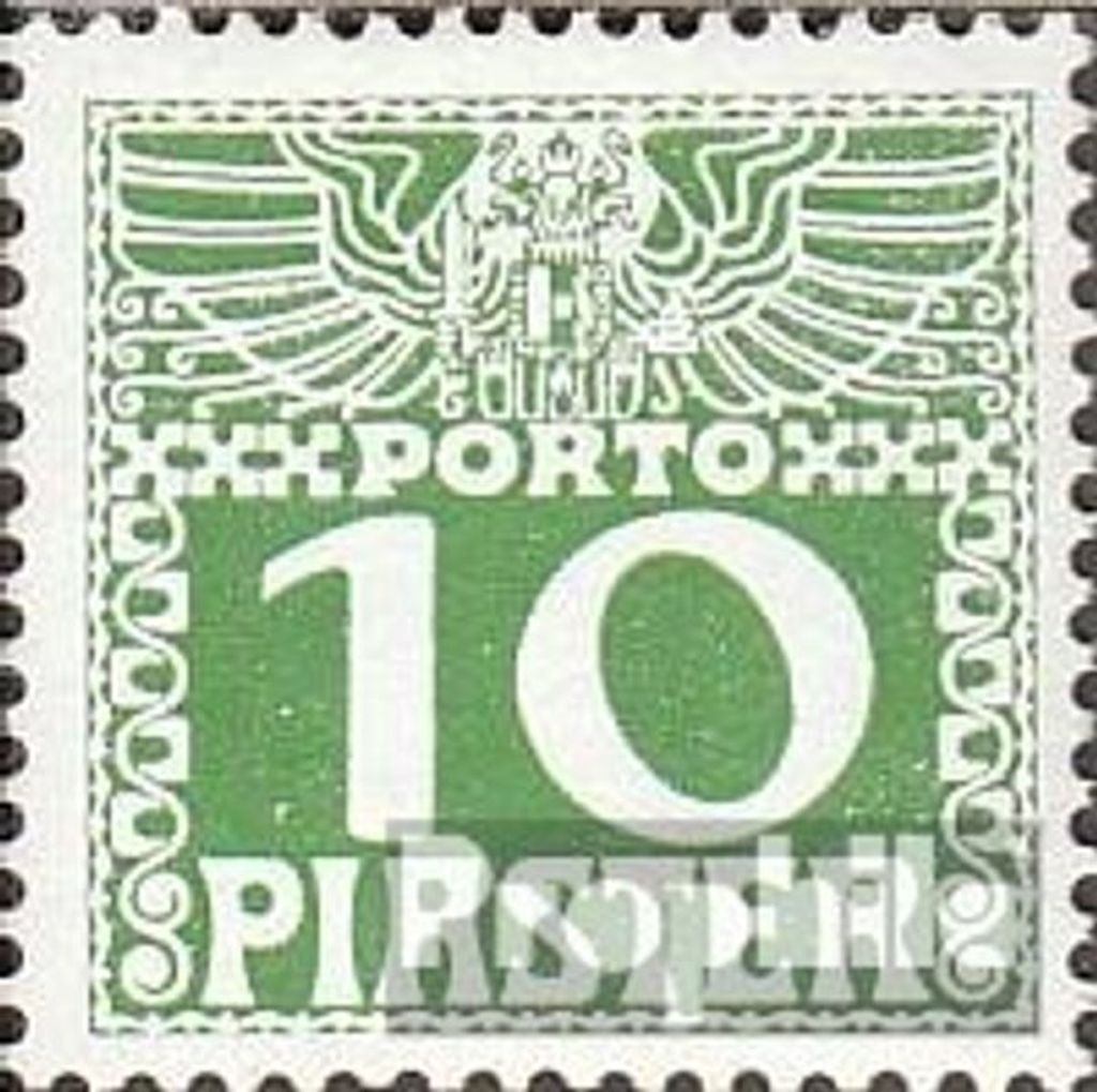 Briefmarken Österr.-Post Levante 1908 Mi P12x b mit Falz Ziffern