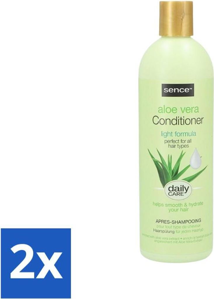 Sence - Aloe Vera - Spülung - Feuchtigkeitsspendend - 400 ml - Vorteilspack - 2 Stücke