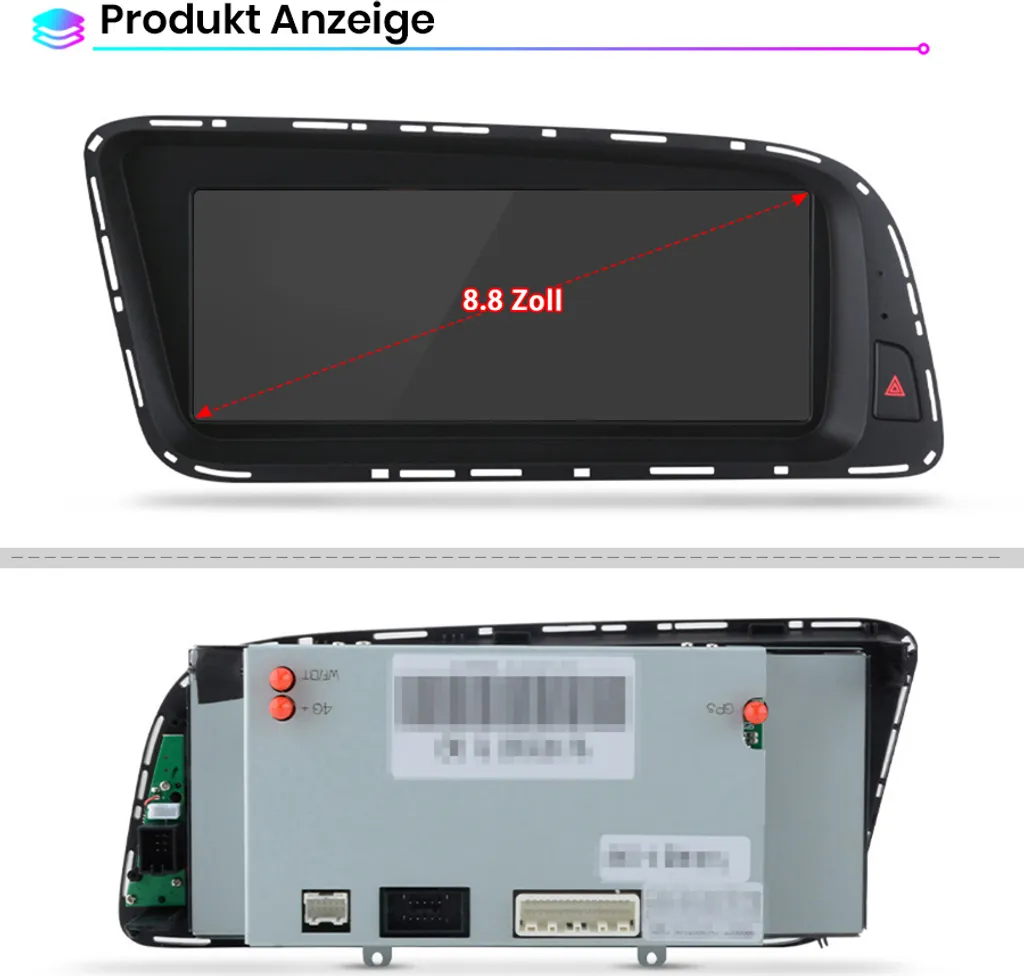 Navigation GPS Audi Q5 2009-2016 Android avec CarPlay et Bluetooth 5.0 - 8