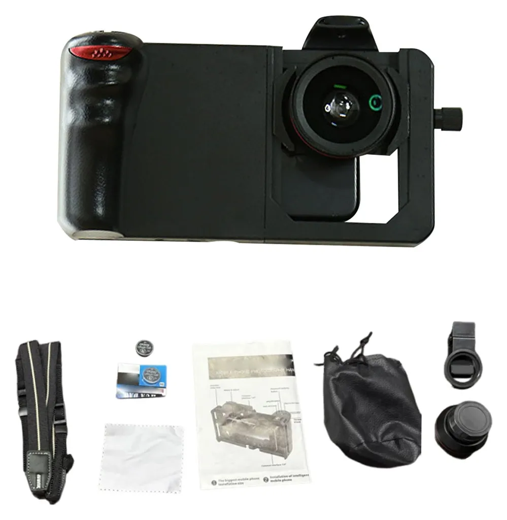 Support smartphone pour vlog avec objectif macro et commande Bluetooth - 9