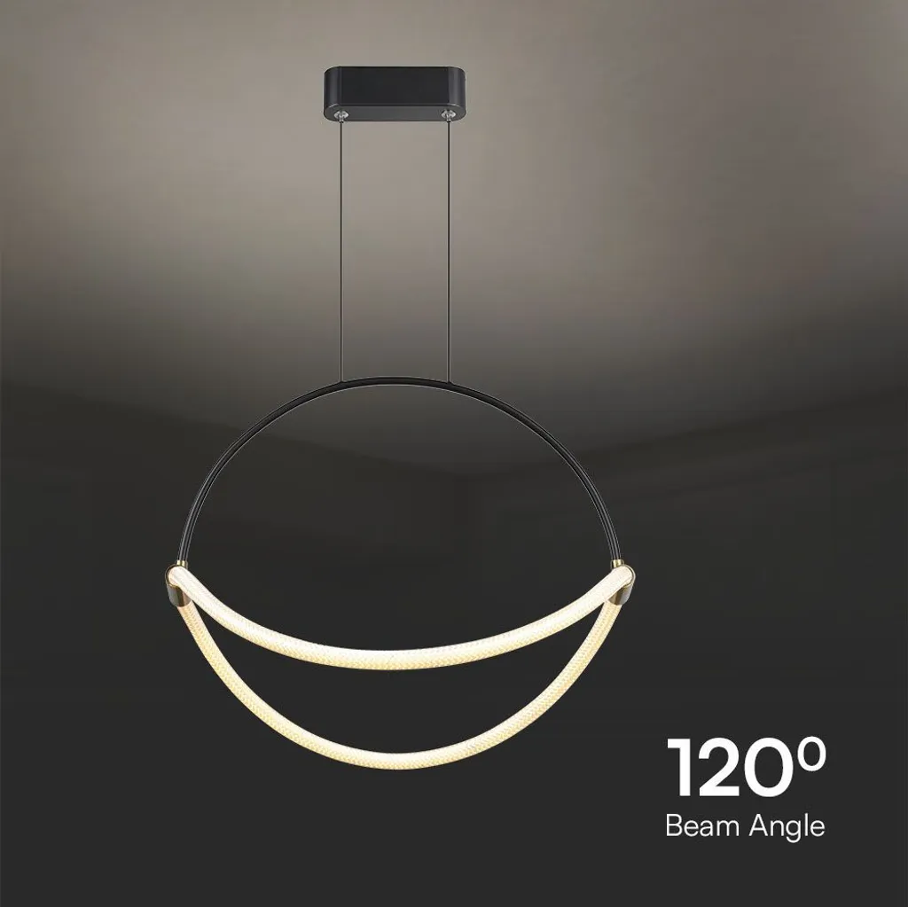 Lampada a Sospensione LED Alluminio Nero H 170cm | Design Moderno - 7