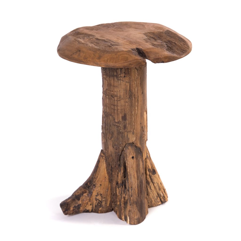 BAUMSTAMM HOCKER | teakové drevo, 47 cm | kvetinová Obrázok produktu 2
