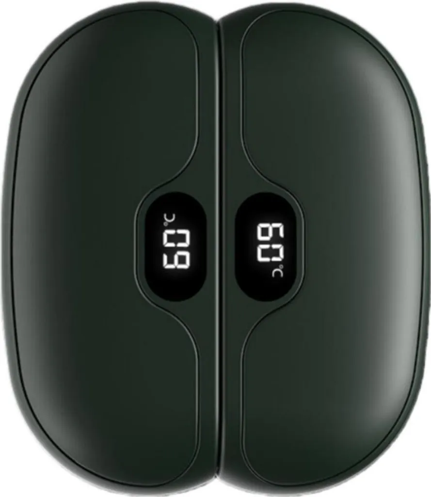 INF Scaldamani Magnetici Staccabili USB - 5 Livelli Calore Verde