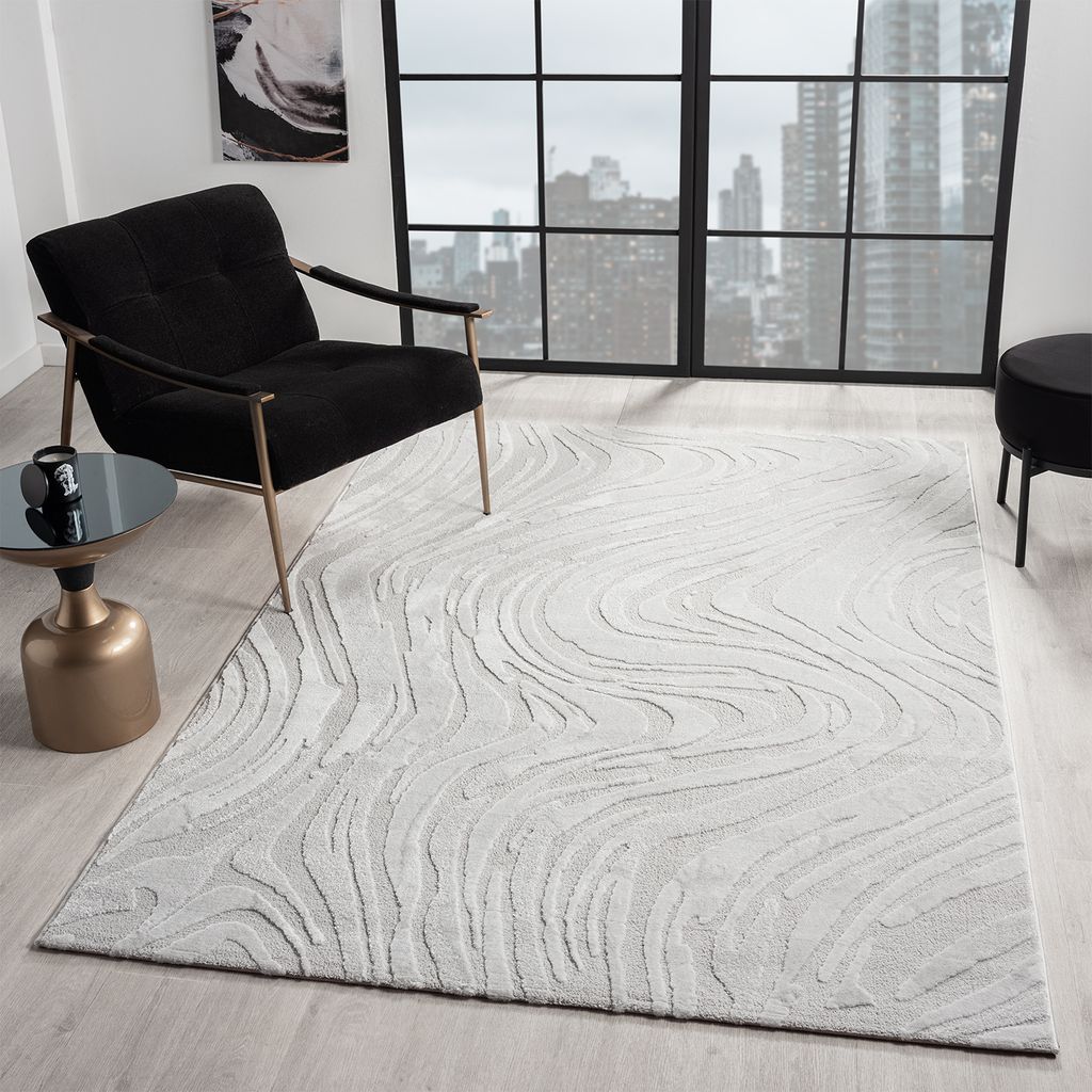 Teppich Wohnzimmer teppich Schlafzimmer 3D Effekt modern Produktbild 